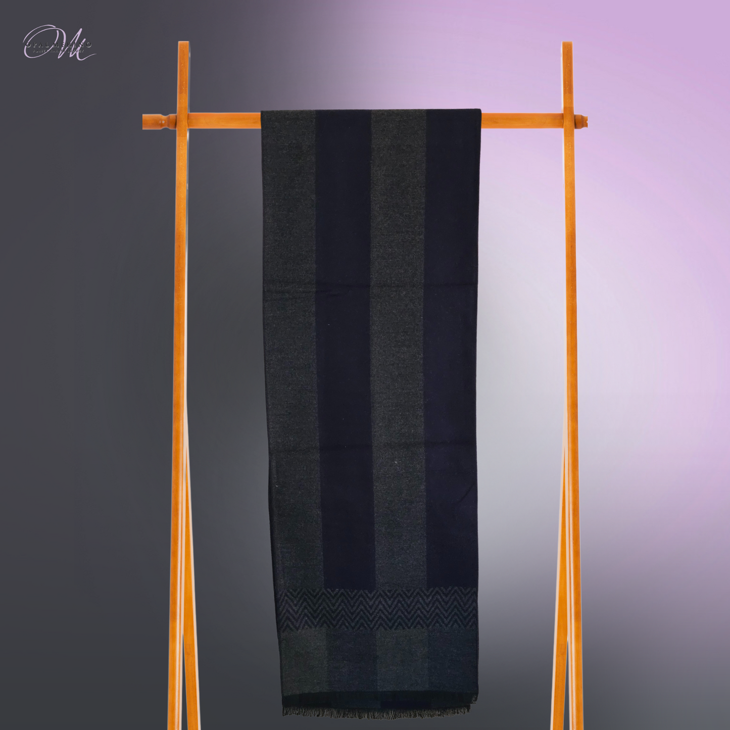 Merino Wool Modal Scarf Navy