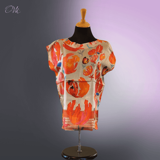 Reversible Travel Top Silk