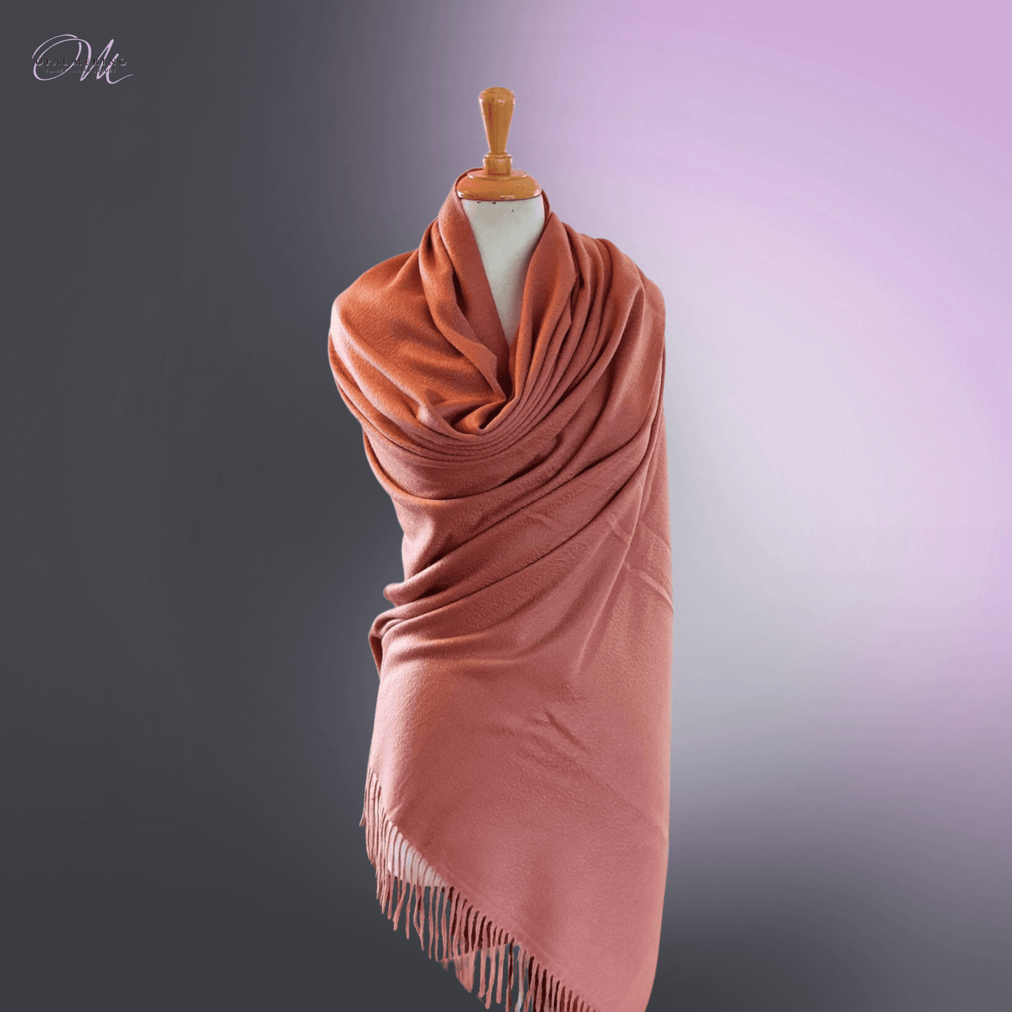 Rose Gold Cashmere Shawl