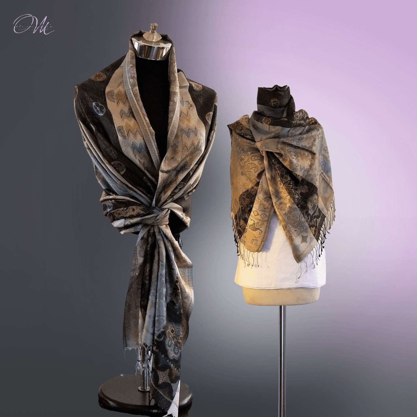 Teal Classic Pure Silk Shawl