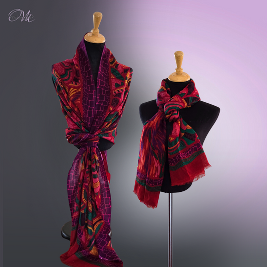 Tropicana Merino Wool Shawl