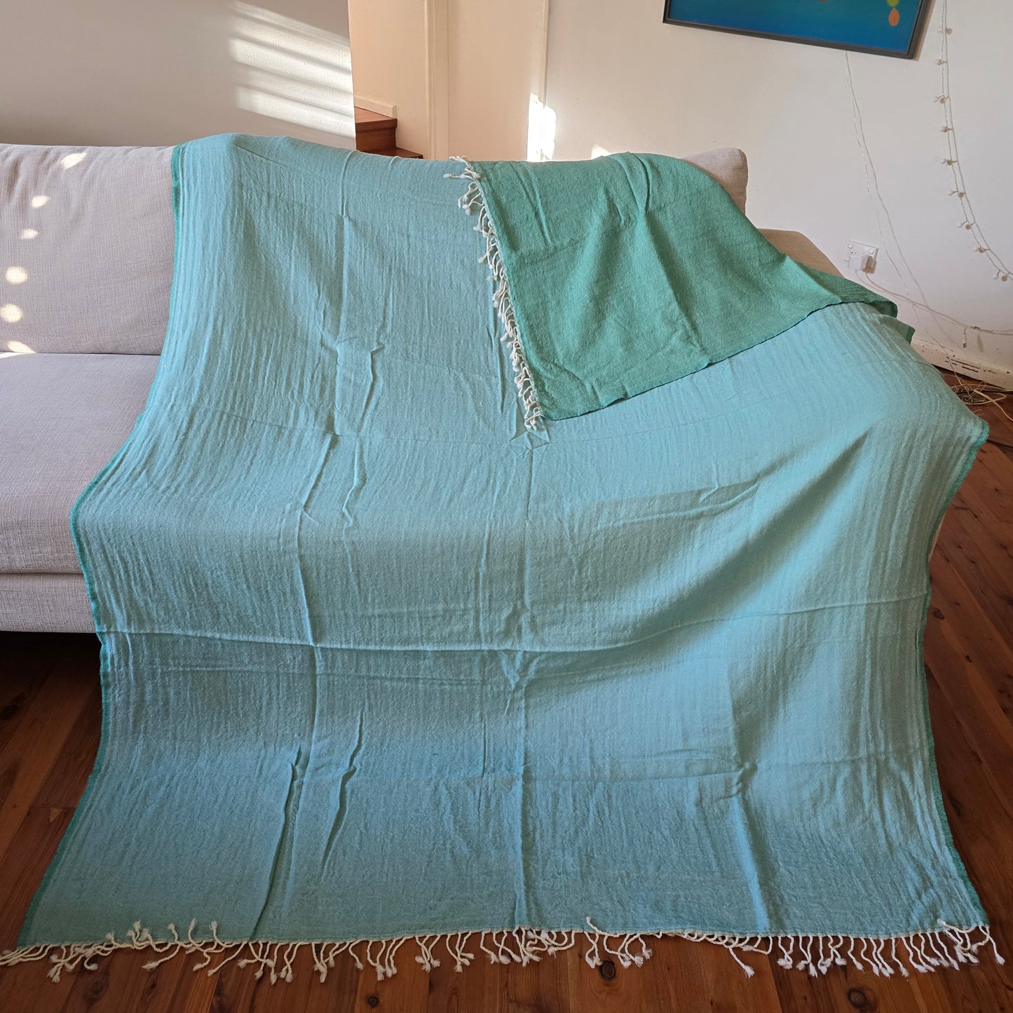 Merino Wool Blankets & Throws Mint