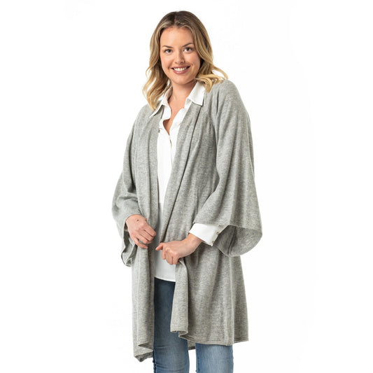 Merino Jacket Japanese Sleeve Grey - Opal Merino