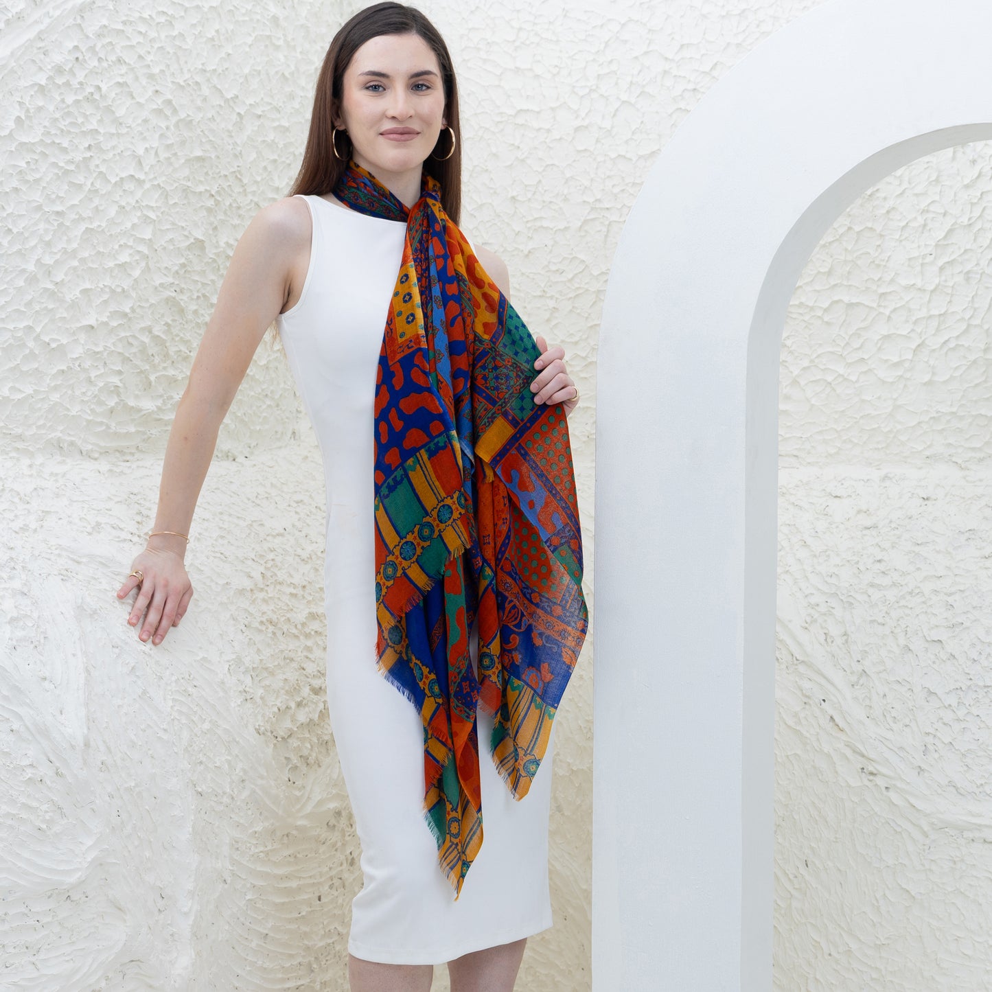 Sydney Harbour Merino Wool Shawl