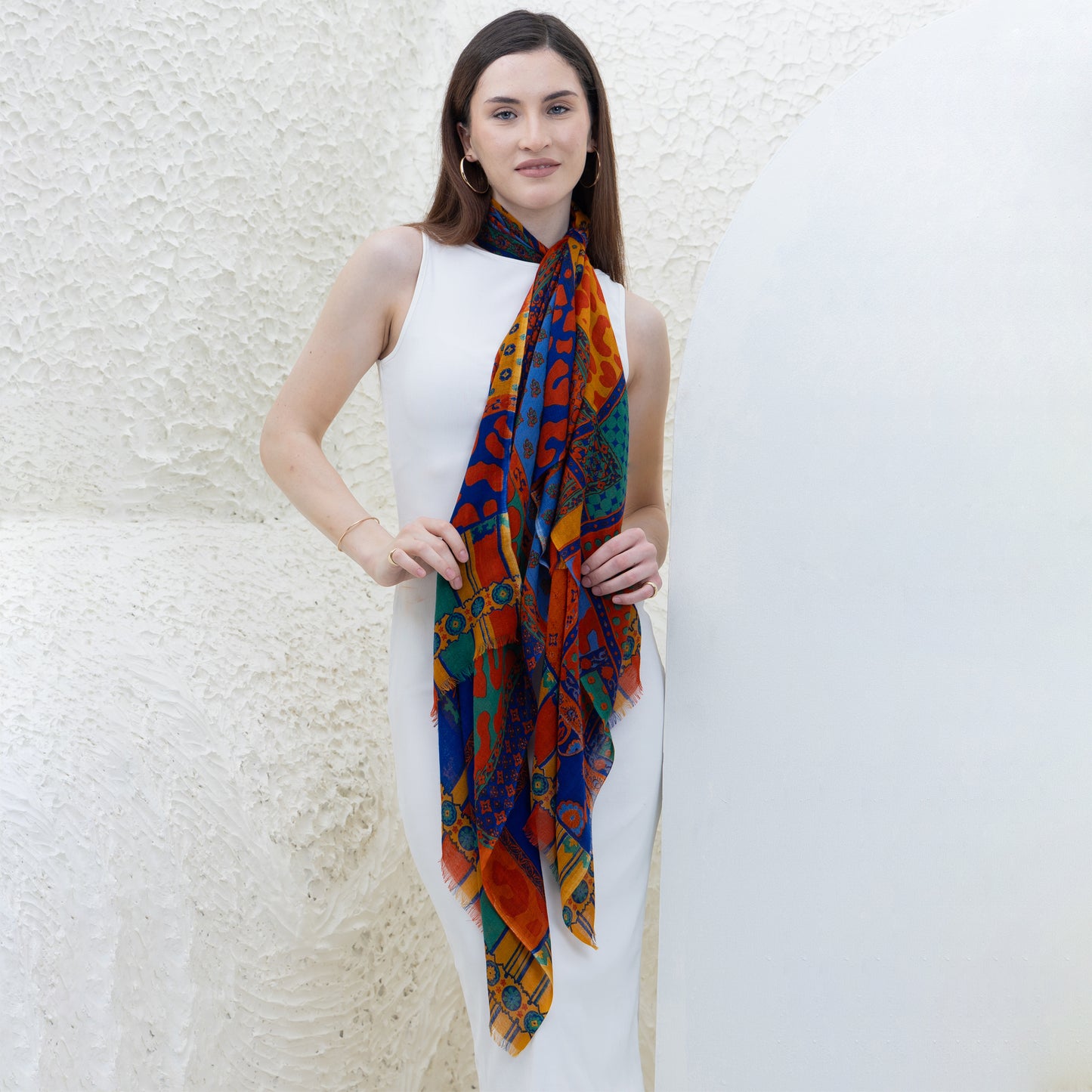 Sydney Harbour Merino Wool Shawl