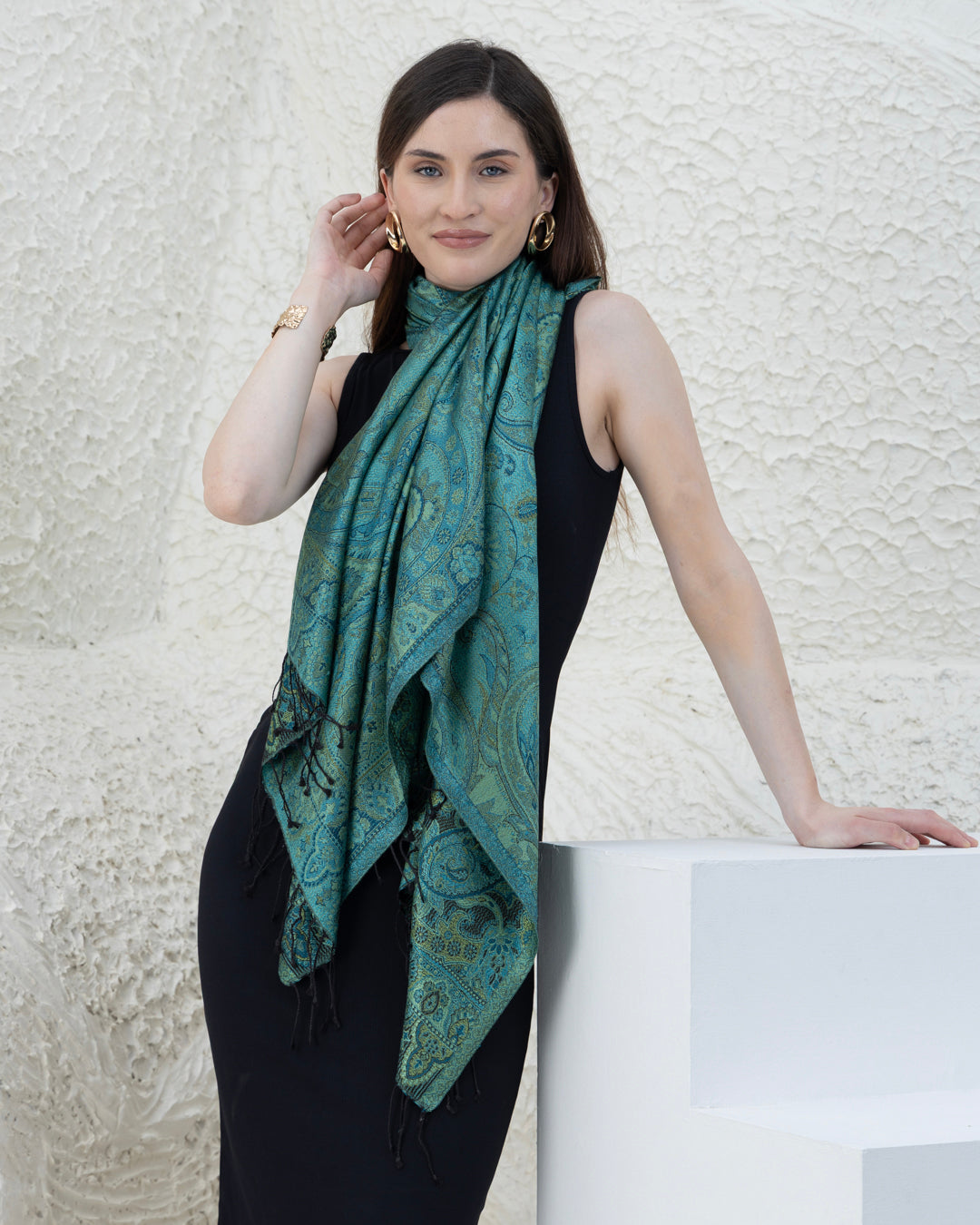 Jade Pure Silk Shawl