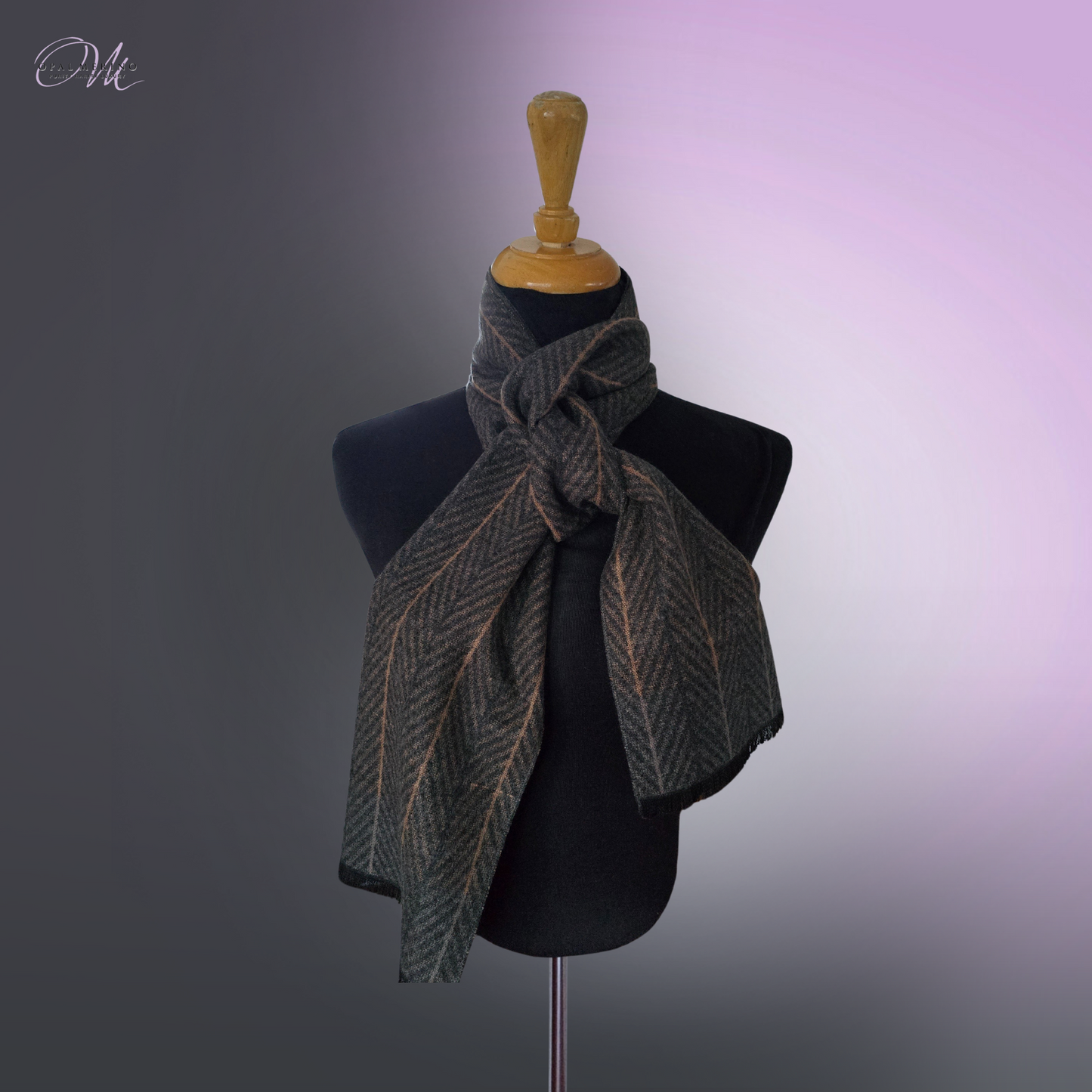 Merino Wool Modal Scarf Mushroom