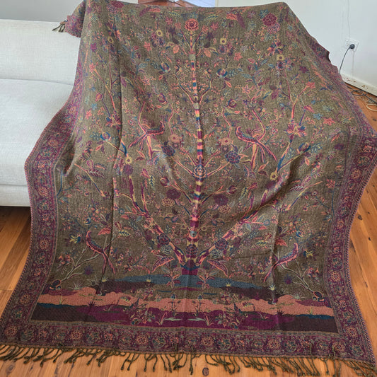 Merino Wool Blankets & Throws Tree Of Life