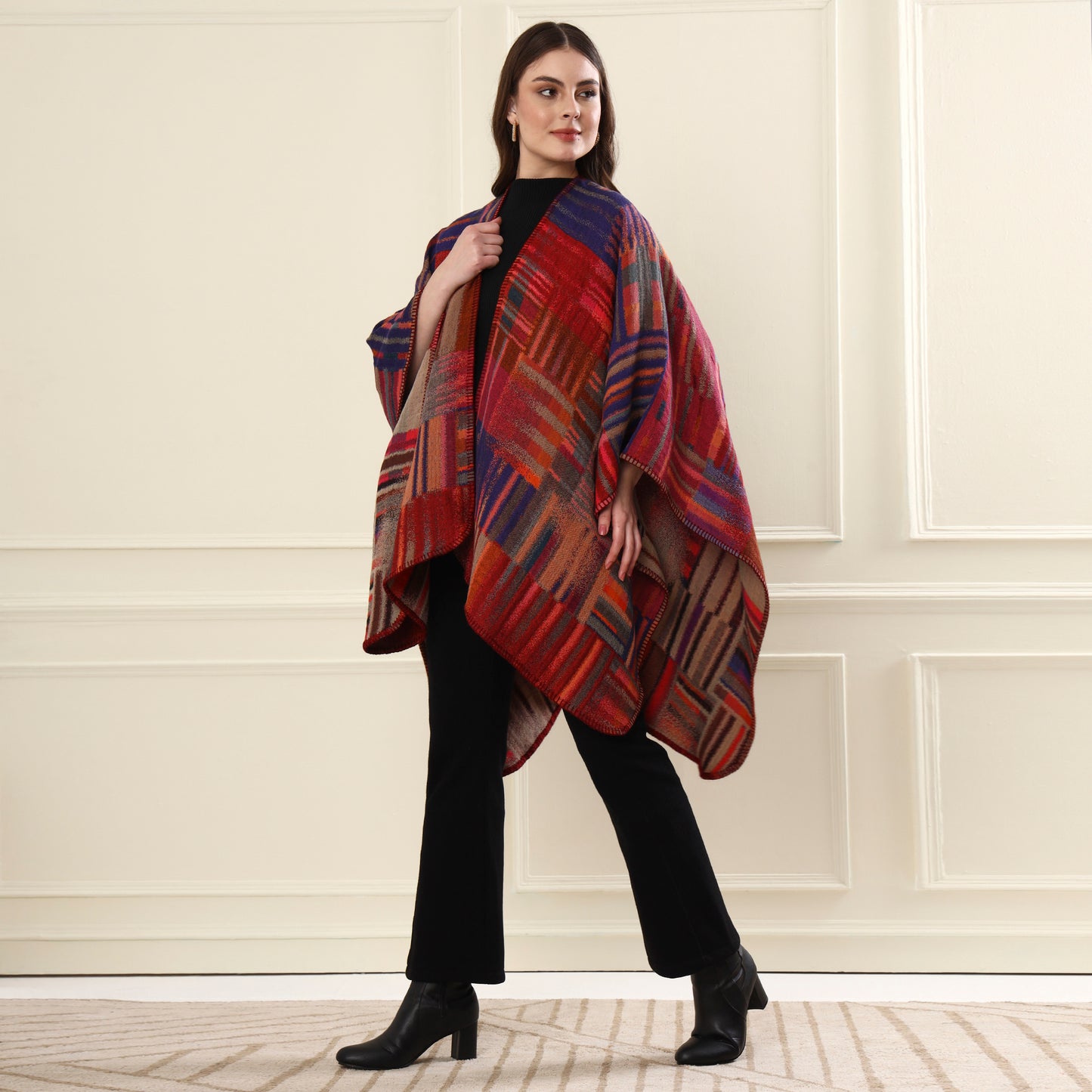 Capes & Ruanas Autumn Abstract