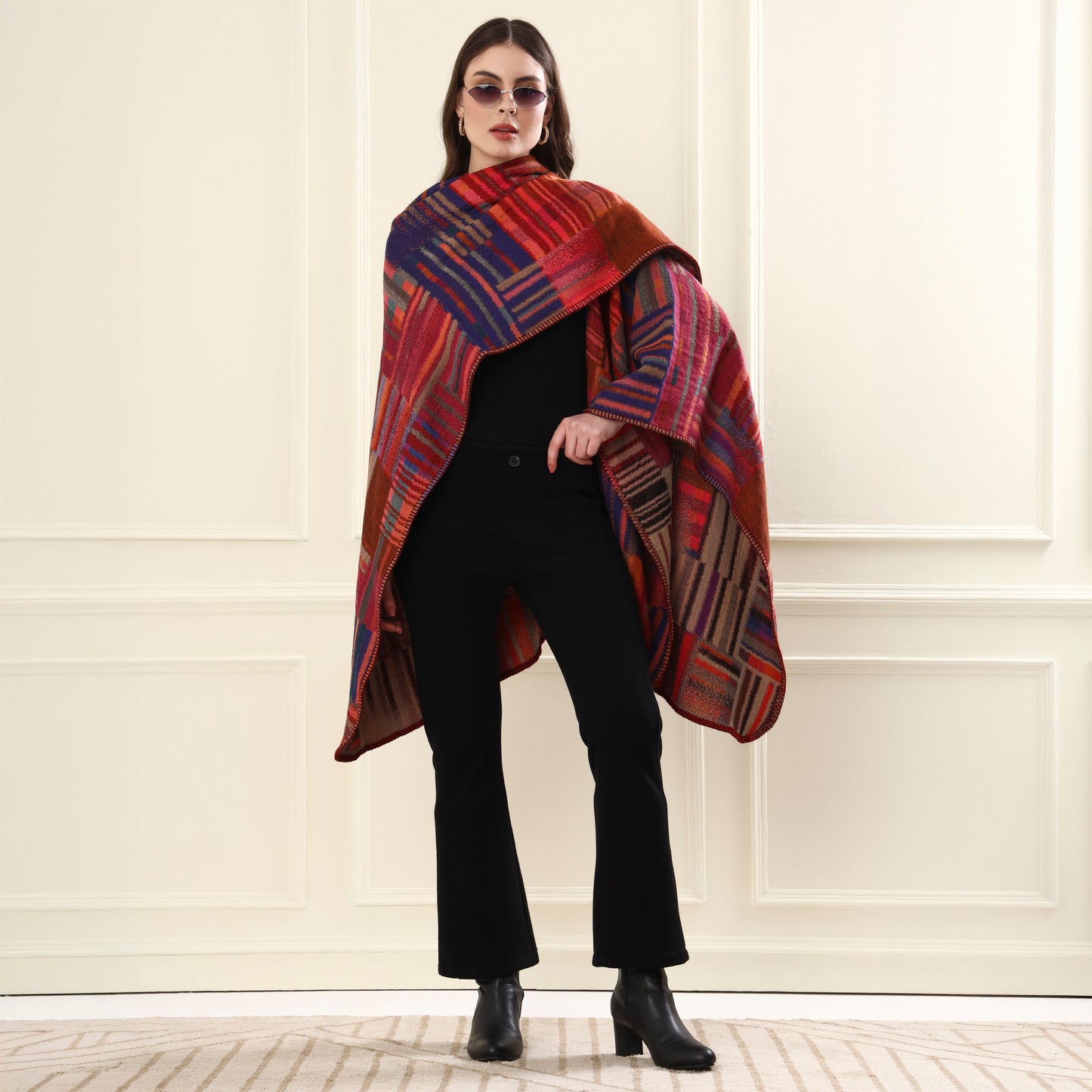 Capes & Ruanas Autumn Abstract