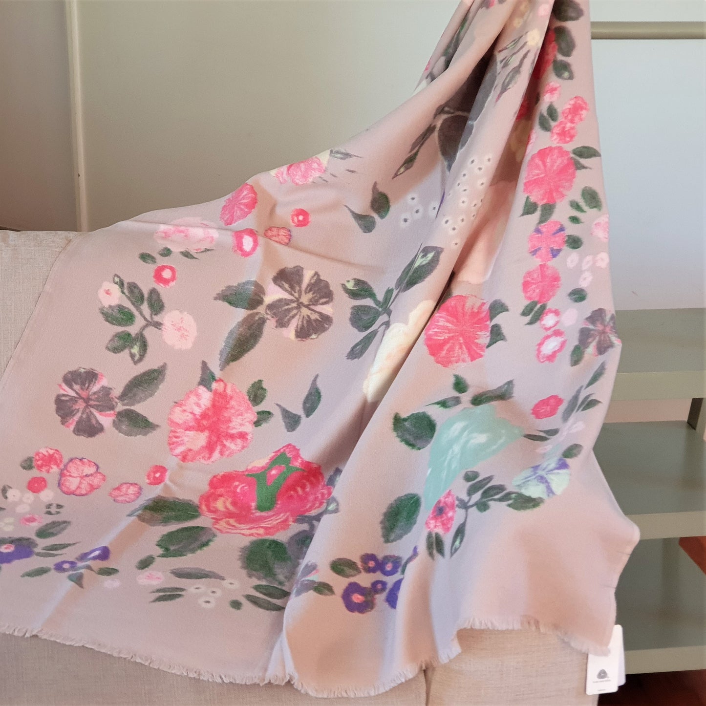 Merino Wool Blankets & Throws Dusky Pink