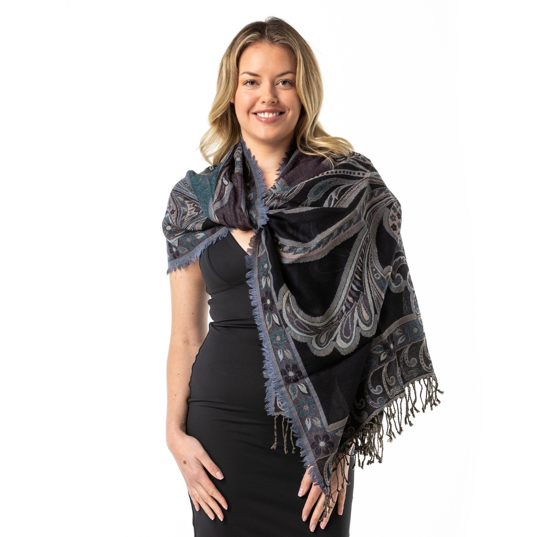 Australian Lyre Bird' Merino Wool Shawl – Opal Merino