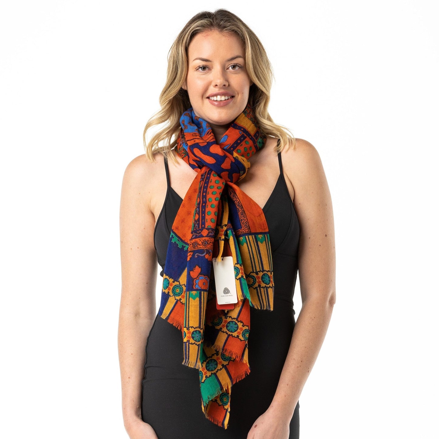 Sydney Harbour' Merino Wool Shawl - Opal Merino